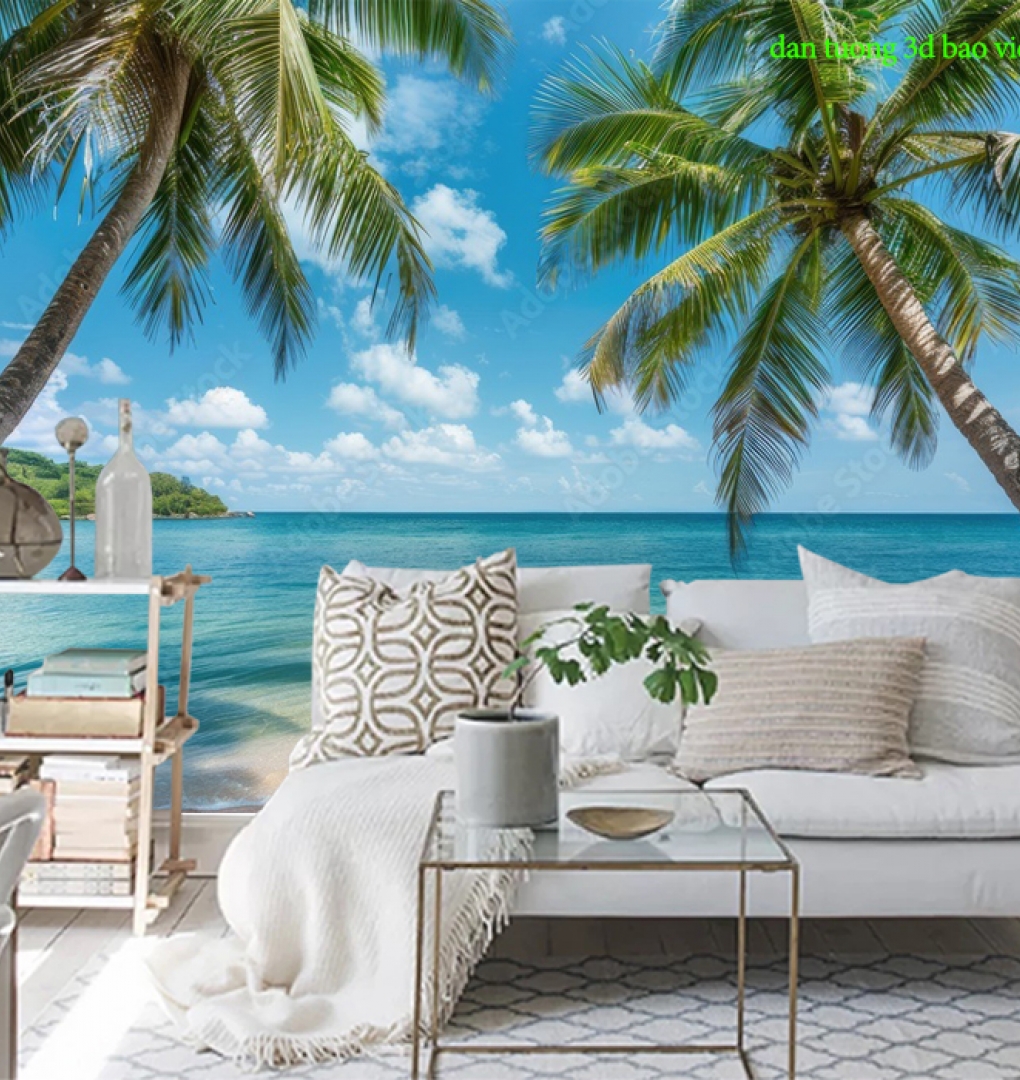 Tranh dán tường phong cảnh biển n2026-54