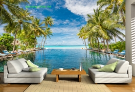 Tranh dán tường phong cảnh biển sn2026-43