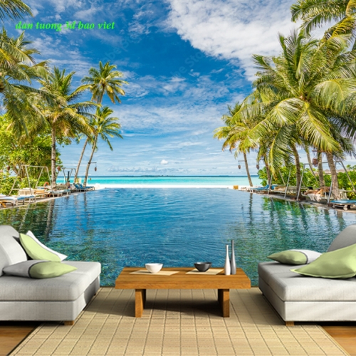 Tranh dán tường phong cảnh biển sn2026-43