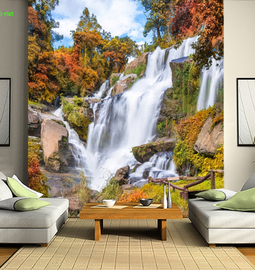 Tranh dán tường thác nước n2026-58