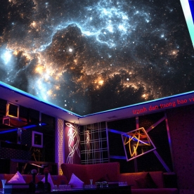 Tranh dán trần nhà galaxy c209