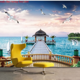 Tranh dán tường cảnh biển s284