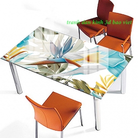 Decal dán kính 3d cho mặt bàn kính k440