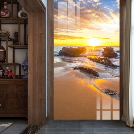 Tranh dán kính 3d 2 mặt phong cảnh đẹp k443