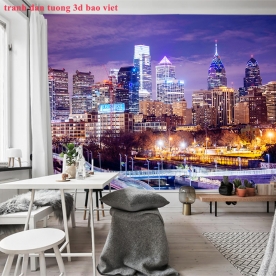 Giấy dán tường phòng ngủ 3d fm579