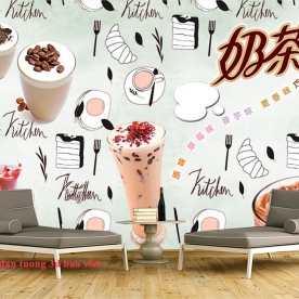 Tranh dán tường cho quán cafe n2003-10