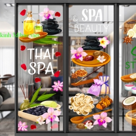 Decal dán kính cao cấp cho nail spa se157
