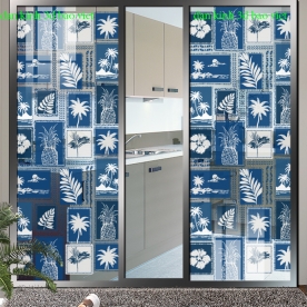 Decal dán kính nghệ thuật 3d glass128