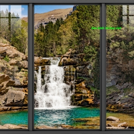 Tranh dán kính 3d 2 mặt phong cảnh n2005-61