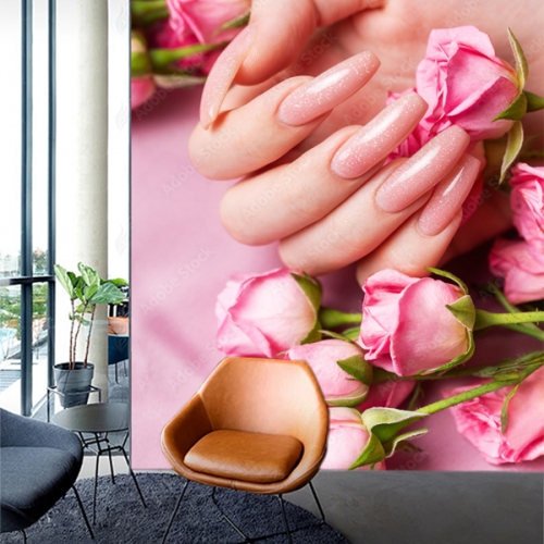 Decal dán kính cao cấp nail spa n2026-72
