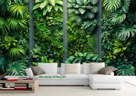Giấy dán tường lá cây n2026-65