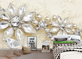 Giấy dán tường phòng ngủ 3d giả ngọc n2026-79