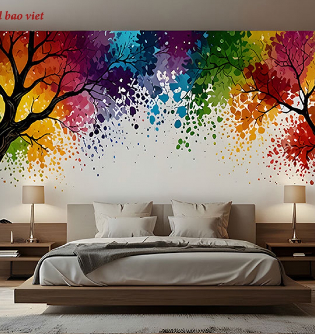 Giấy dán tường phòng ngủ tr402