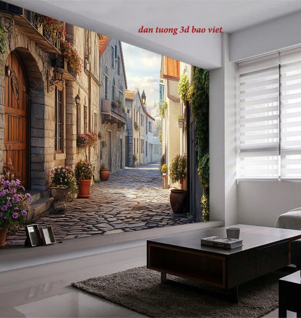 Tranh dán tường cảnh thành phố n2026-109