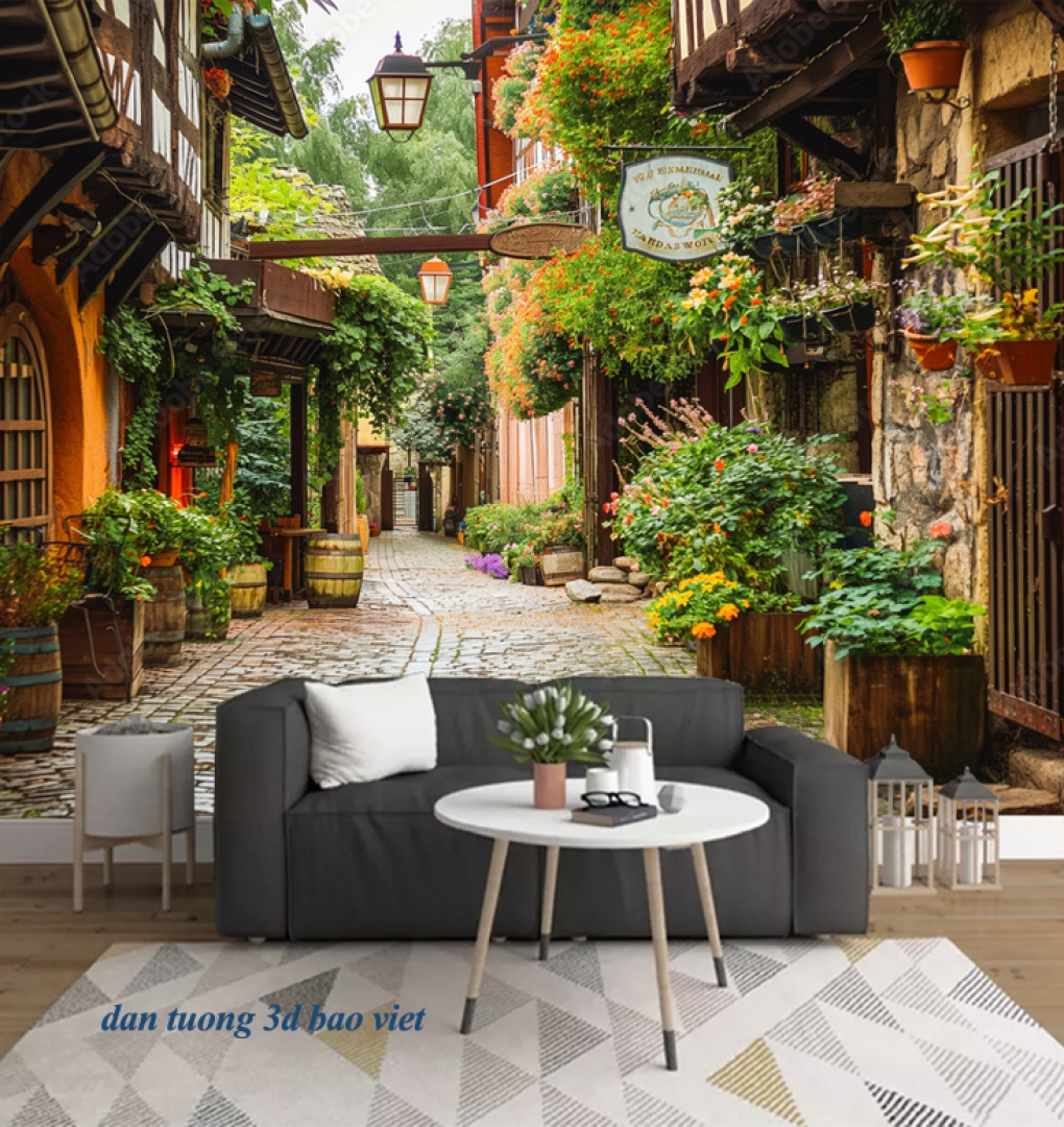 Tranh dán tường cảnh thành phố n2026-70