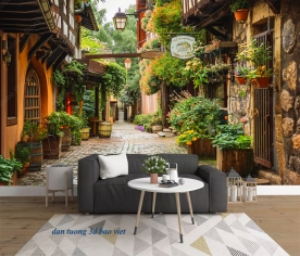 Tranh dán tường cảnh thành phố n2026-70