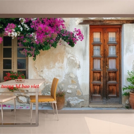 Tranh dán tường cho quán cafe n2026-102