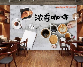 Tranh dán tường cho quán cafe n2026-114