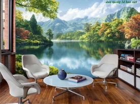 Tranh dán tường cho quán cafe n2026-69