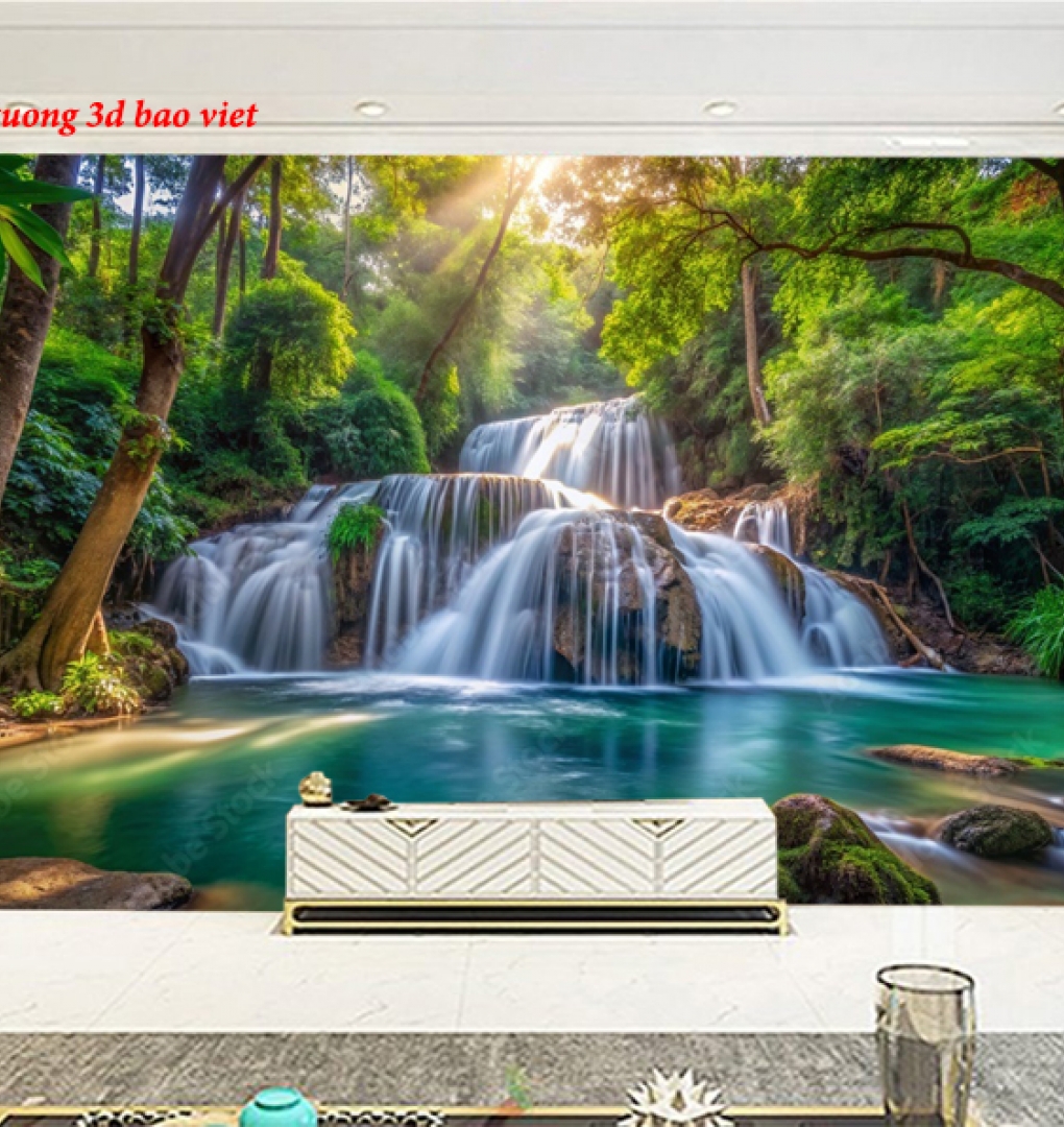Tranh dán tường thác nước n2026-100