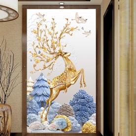 Tranhd dán kính 3d k383