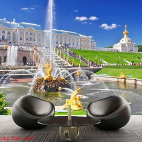 Tranh dán tường cảnh thành phố me221