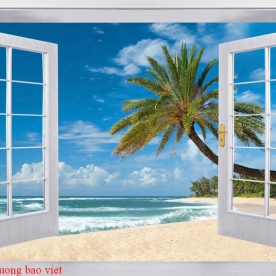 Tranh dán tường cửa sổ s280