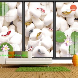 Giấy dán tường 3d dán kính đẹp 3d-236