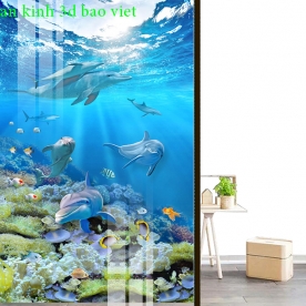 Giấy dán tường trẻ em dán kính 3d 2 mặt sek153