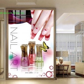 Tranh dán kính 3d 2 mặt cho nails spa k455