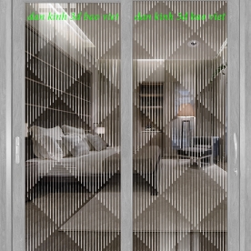 Decal dán kính nghệ thuật màu trắng glass086