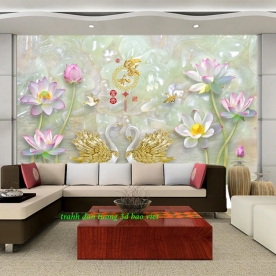 Giấy dán tường phòng khách 3d n2003-67