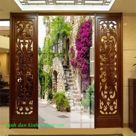Tranh dán kính 3d 2 mặt phong cảnh n2003-95