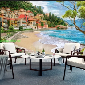 Tranh dán tường phong cảnh biển n2004-77