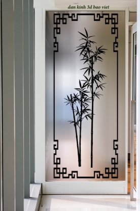 Decal dán kính mờ glass193
