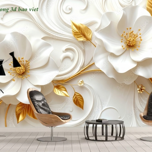 Giấy dán tường 3d giả ngọc m2026-145