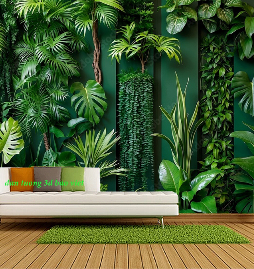 Giấy dán tường lá cây n2026-129