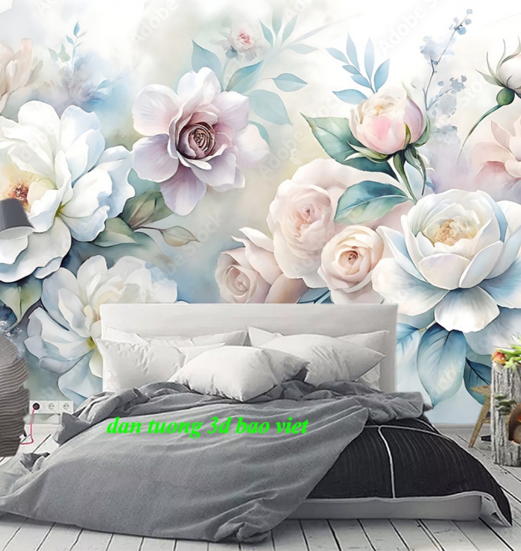 Giấy dán tường phòng ngủ 3d-157