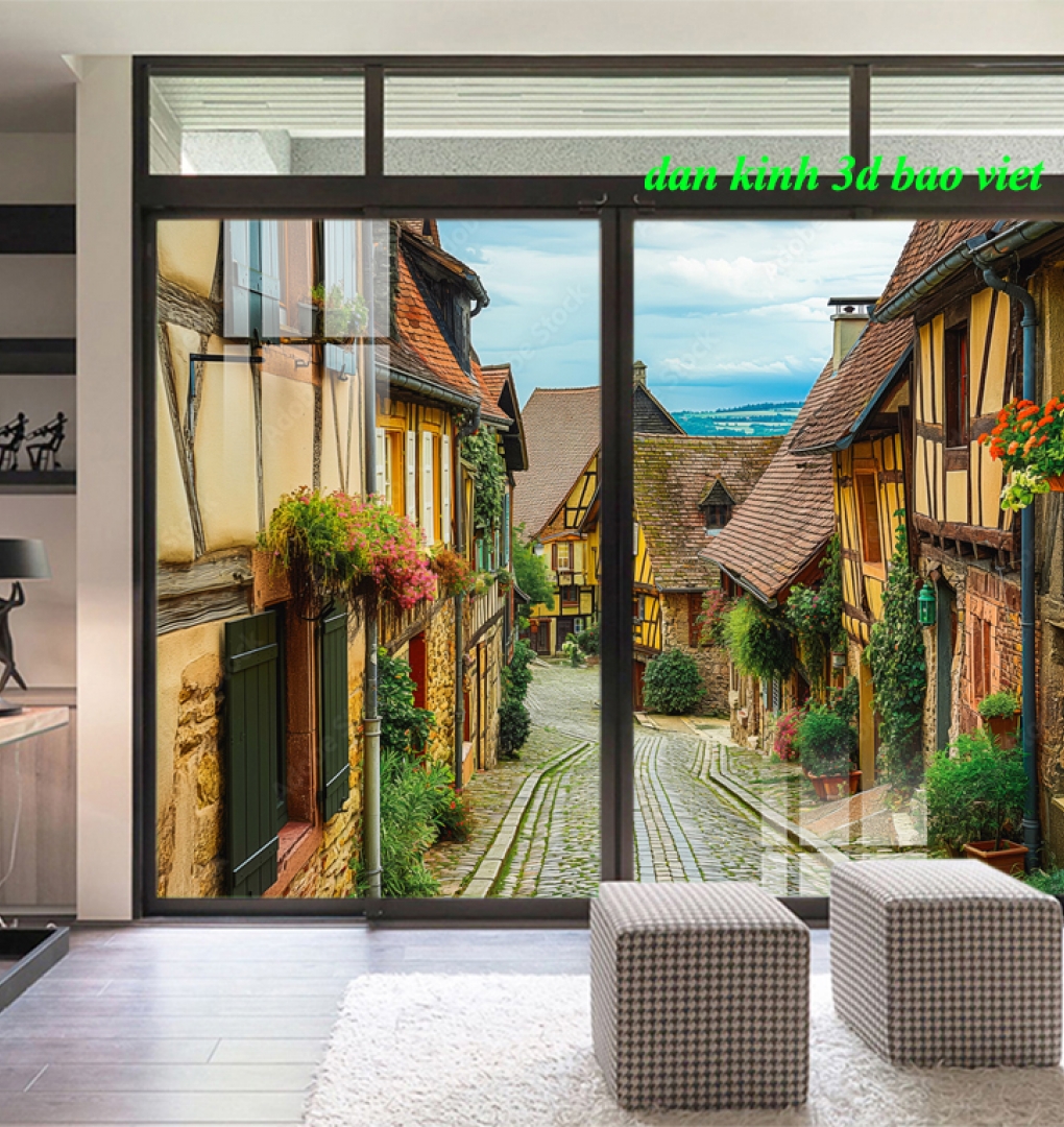 Tranh dán kính 3d 2 mặt n2026-152