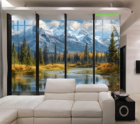 Tranh dán kính 3d 2 mặt phong cảnh k2026-153