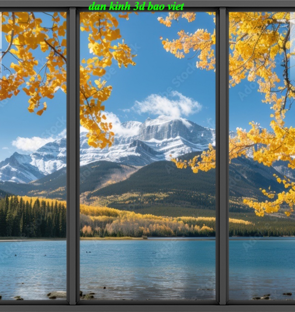 Tranh dán kính 3d 2 mặt phong cảnh k2026-155