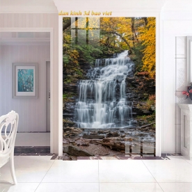 Tranh dán kính 3d 2 mặt phong cảnh n2026-117