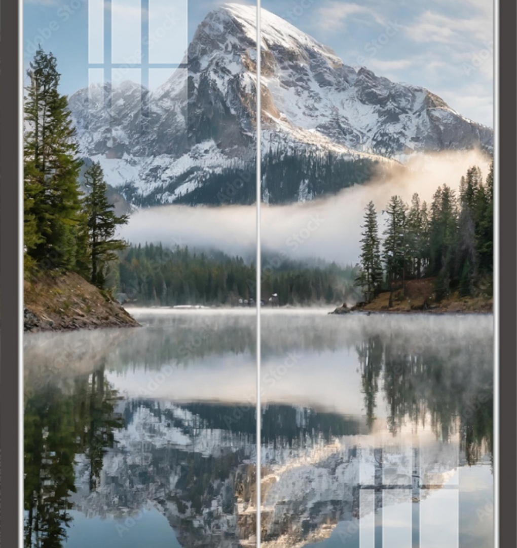 Tranh dán kính 3d 2 mặt phong cảnh n2026-130