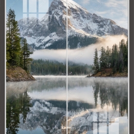 Tranh dán kính 3d 2 mặt phong cảnh n2026-130