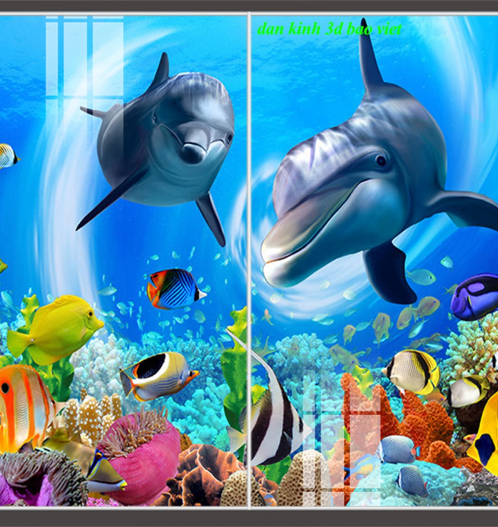 Tranh dán kính 3d 2 mặt s317