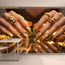 Tranh dán tường 3d nail spa n2026-139