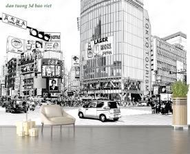 Tranh dán tường cho quán cafe n2026-127