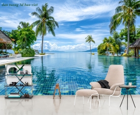 Tranh dán tường phong cảnh biển n2026-115