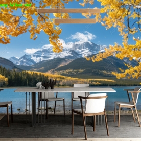 Tranh dán tường sông núi 3d n2026-155