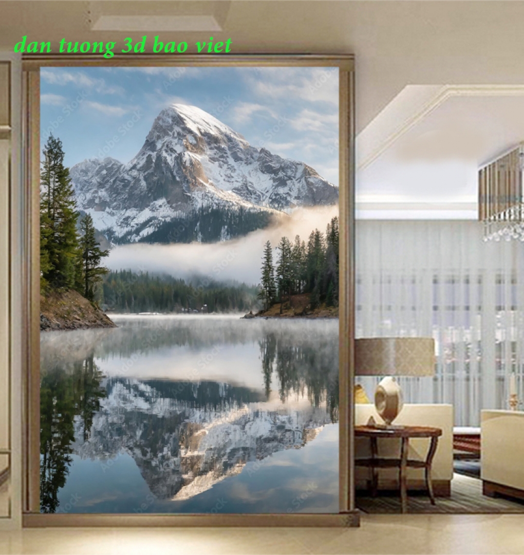 Tranh dán tường sông núi m2026-130